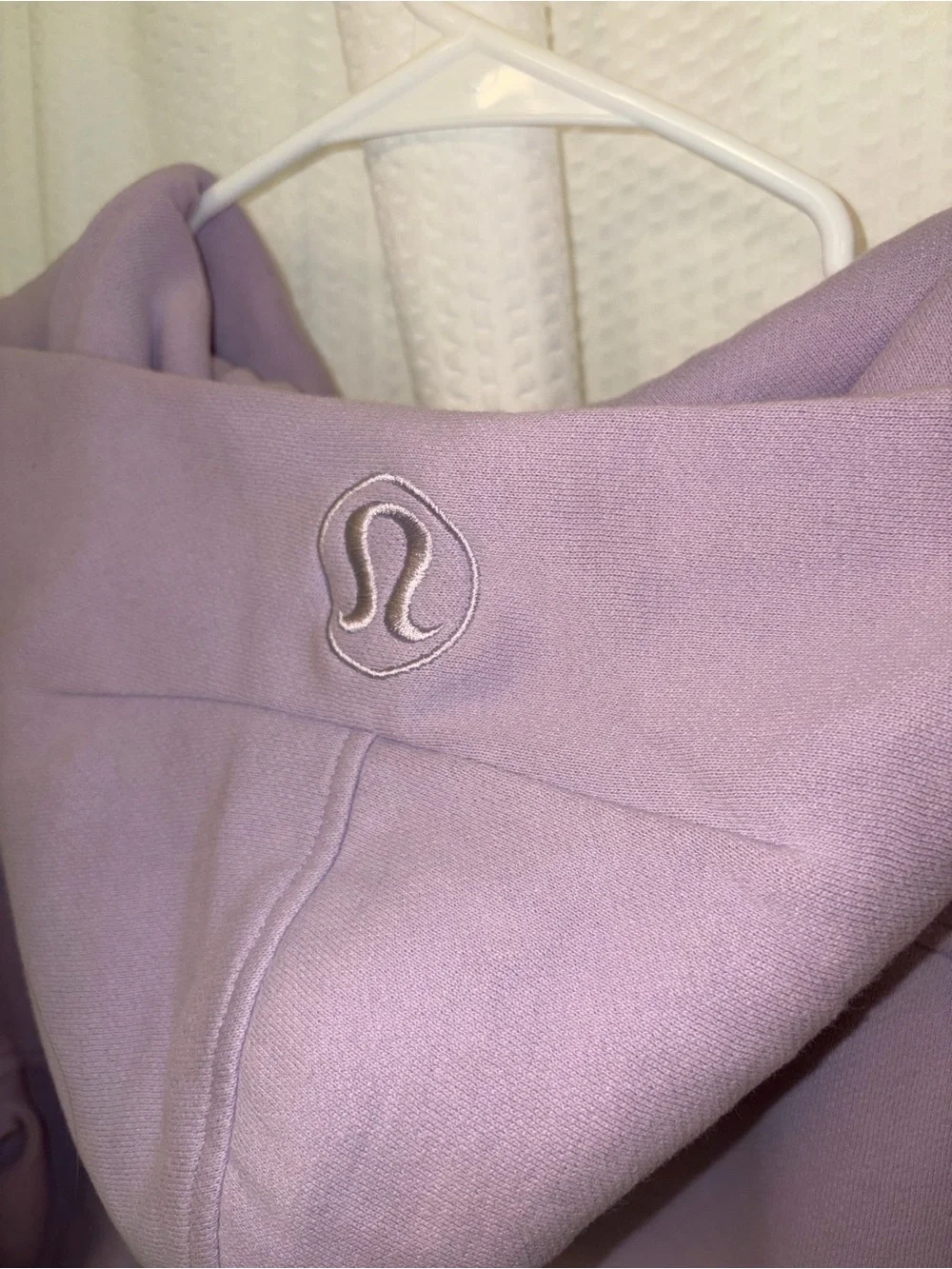 lululemon Cropped Half-Zip Hoodie • size XS/S • lilac